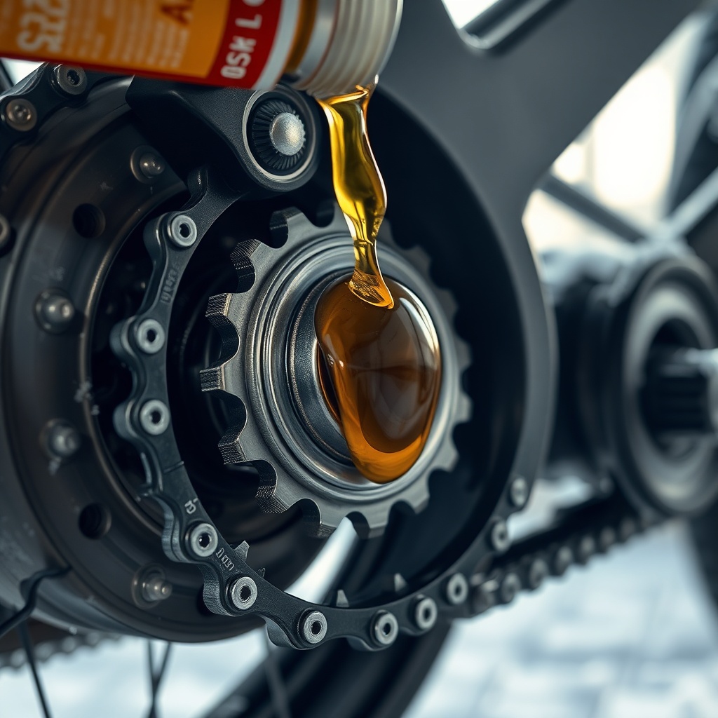 A photorealistic photo of a KepenkUzman Zincir Motoru with a drop of synthetic oil being a